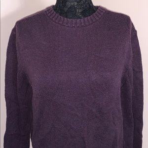 CROFT & BARROW Deep Purple Sweater